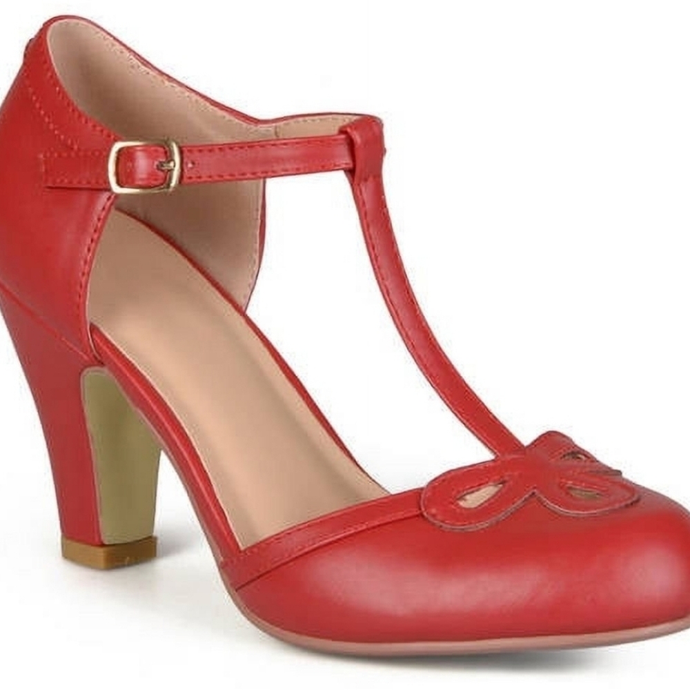 Journee Collection Red Heels - Picture 3 of 4
